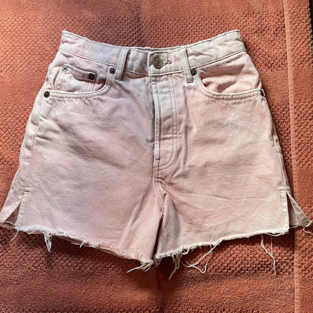 Pink Denim Women's Shorts
